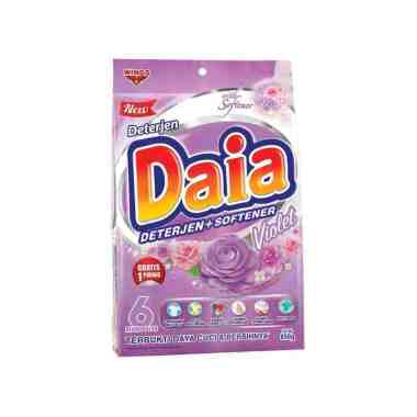 Promo Harga Daia Deterjen Bubuk + Softener Violet 1700 gr - Blibli