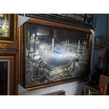 (SIAP KIRIM) HIASAN DINDING KABAH LAMPU DAN MUROTAL QU'RAN UKURAN BESAR lampu saja