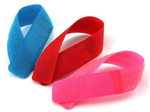 Velcro Pengikat Kabel / Pengulung / Merapikan Kabel - Merah