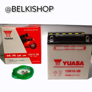 Aki Motor Binter Mercy Yuasa 12N10-3B 12 Volt 10 Ah