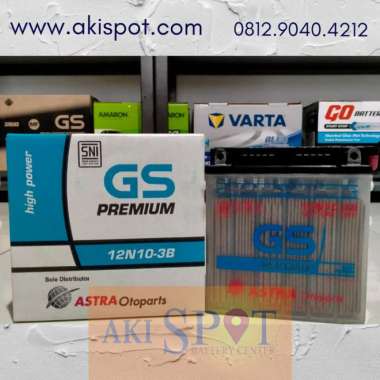 Aki Motor Gs Premium 12N10-3B (10Ah) Aki Basah
