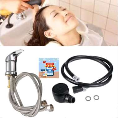 1 SET KRAN SHOWER SALON MIXER AIR PANAS DINGIN KOMPLIT