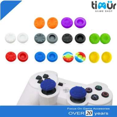 Karet Silikon Analog Thumb Grip Stik PS2 PS3 PS4 Xbox 360 One Pelangi