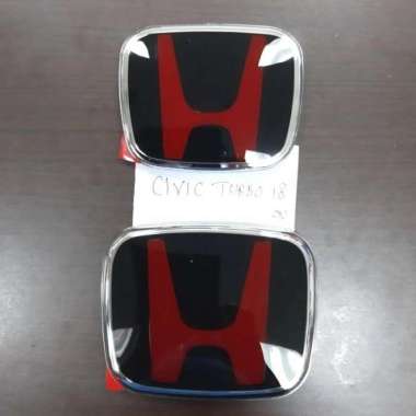 Emblem set mobil Honda Civic Turbo 2018 on BlackRed