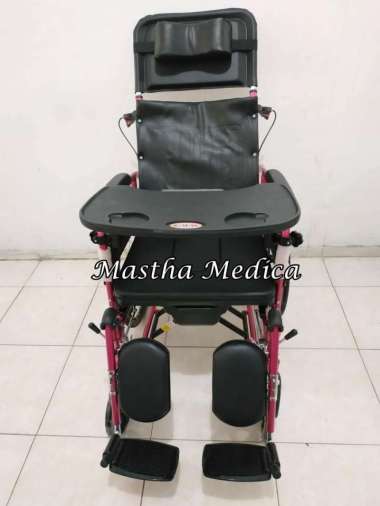 Kursi Roda Avico 5in1(Tempat Tidur + BAB + Makan + Selonjor)Aluminium