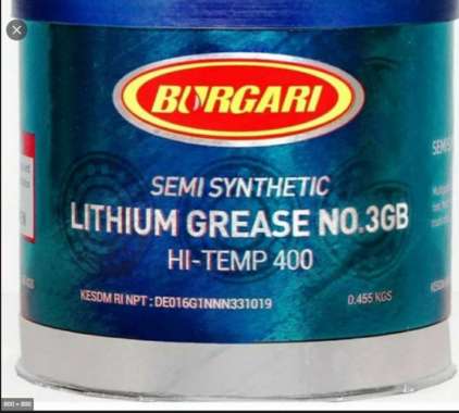 grease burgari lithium no. 3 gb hi temp 400 455 gram -11577