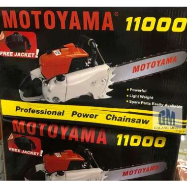 MESIN CHAINSAW GERGAJI MESIN KAYU MOTOYAMA 11000 SINGSO SENSO SINSO