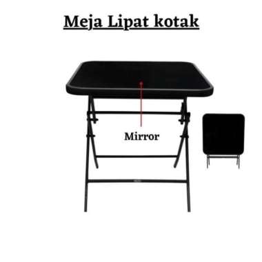 Meja lipat kaca meja taman meja makan meja outdoor meja besi - Bulat Bulat