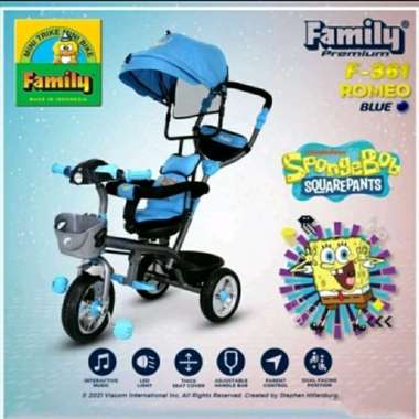 Stroller Sepeda Anak Roda Tiga Family F-361 Romeo F361 Tricycle F 361