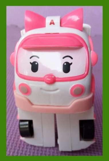 MAINAN ANAK MOBIL ROBOT POLI ROBOCAR AMBER