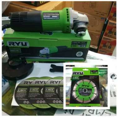 PAKET MESIN GERINDA TANGAN RYU RSG 100-3 MATA POTONG KERAMIK RYU - RYU RYU
