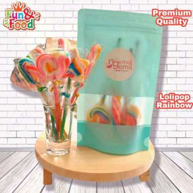 Lolipop Rainbow | Permen Lolipop Pelangi