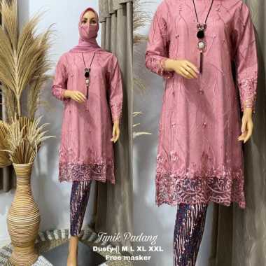 KEBAYA SETELAN MODERN KEBAYA WISUDA TUNIK KEBAYA PESTA XXL DUSTY