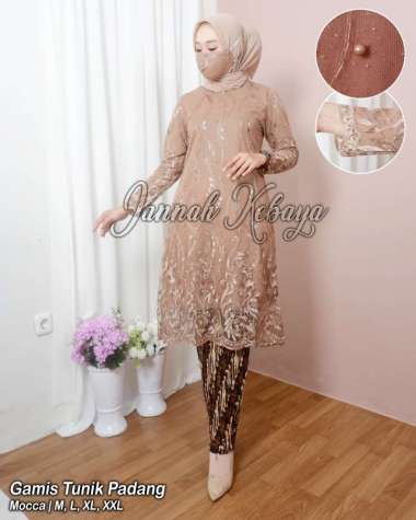 KEBAYA SETELAN MODERN KEBAYA WISUDA TUNIK KEBAYA PESTA L MOCCA