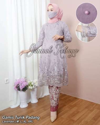 KEBAYA SETELAN MODERN KEBAYA WISUDA TUNIK KEBAYA PESTA L LAVENDER