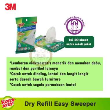 3M Scotch Brite Isi Ulang Easy Sweeper / Dry Refill Easy Sweeper Putih