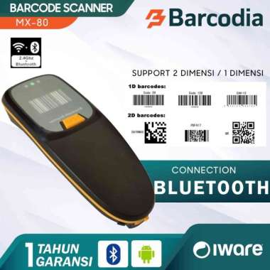Iware MX80 1D/2D Pocket Portable Barcode Scanner Black USB+Bluetooh+2.4G / Scanner Barcode Bluetooth