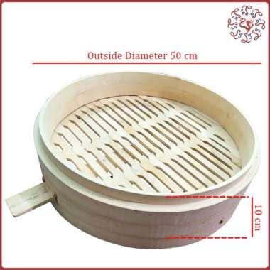 Hongkong Bamboo Dimsum Steamer / Basket / Klakat / Kukusan Bambu 50 Cm
