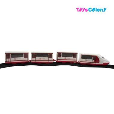 Kereta Mainan MRT dan LRT Train and Track RKC09003-3 Merah