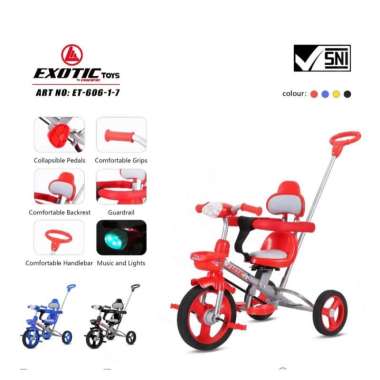 EXOTIC TRICYCLE 606-1-7 (2) ET 606-1-7 red