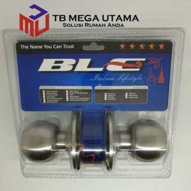 Kunci Bulat Kamar Mandi Belucci SN | Handle pintu stainless bulat