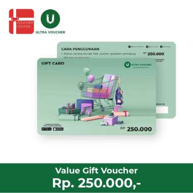 New (UVGC No Pin) Ultra Voucher Gift Card Rp. 250.000