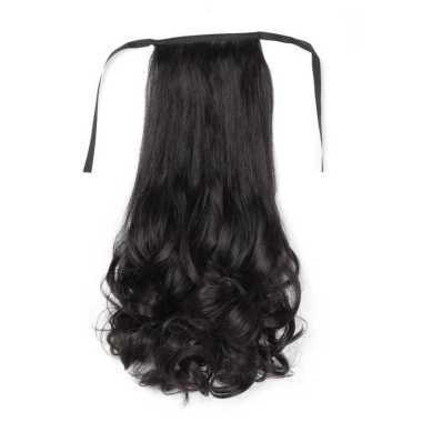 FG Ponytail Curly TalWig Ponytail Anak Rambut Palsu Extension Hair Clip Ponytail Model Pendek Keriti