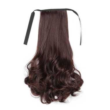 FG Ponytail Curly TalWig Ponytail Anak Rambut Palsu Extension Hair Clip Ponytail Model Pendek Keriti