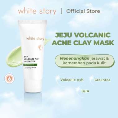 White Story Jeju Volcanic Acne Clay Mask Masker Wajah Jerawat