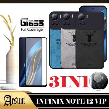 PROMO Case INFINIX NOTE 12 VIP Softcase Deer Bermotif jeans New Casing INFINIX NOTE 12 VIP Paket 3IN