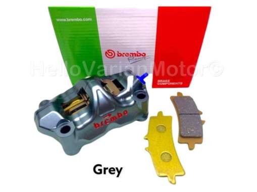 Kaliper BRCMBO GP4RX 4 Piston M50 Pitch 100 Grey warna