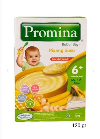 BUBUR BAYI 6-12 BULAN PROMINA PISANG SUSU 120 GR