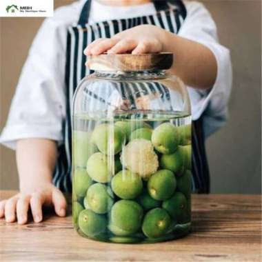 Toples Kaca Penyimpanan Makanan Glass Storage Jar - HC125 1860ml