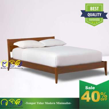 MKI Dipan kayu jati minimalis kekinian 180 x 200
