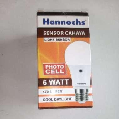 Lampu LED Otomatis Sensor Cahaya Siang/ Malam Hannochs 11 Watt 6 Watt