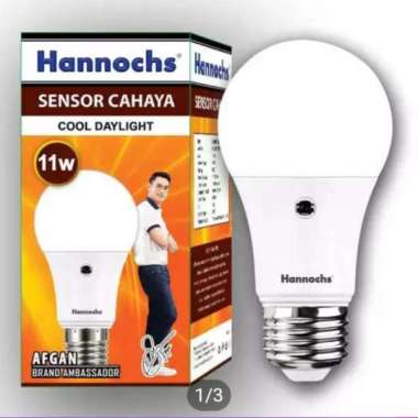 Lampu LED Otomatis Sensor Cahaya Siang/ Malam Hannochs 11 Watt 11 Watt