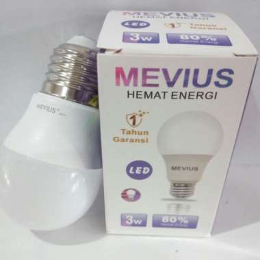 lampu bohlam LED 3 watt mevius