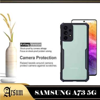 PROMO Case SAMSUNG A73 5G Transparan Softcase Casing SAMSUNG A73 5G SAMSUNGA735G Hitam