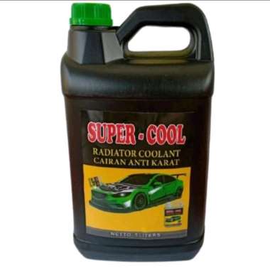 Air Radiator Mobil Super Cool Hijau/ Green - 5liter