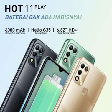 handphone infinix hot 11 play NFC 4/64 GB original
