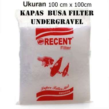 1mx1m kapas busa filter dakron undergravel kolam aquarium aquascape