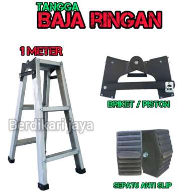 Tangga Lipat Baja Ringan Carbon Steel 1meter