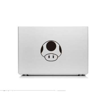 Cutting Stiker Logo Mushroom Mario Bros Laptop Sticker Motor Jamur Putih