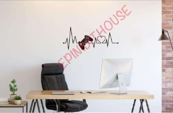 Stiker Dinding Game Heart Beat Detak Jantung Wallstiker Ruangan Kamar