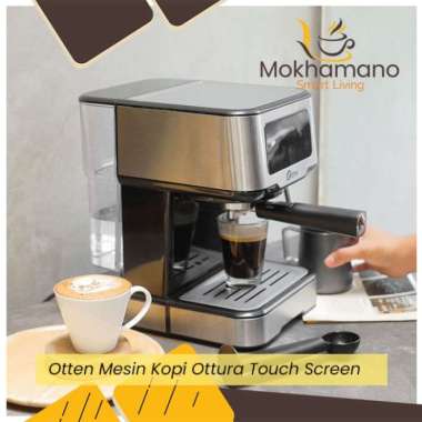 Otten Coffee Espresso Machine Touch Screen Mesin Kopi Ottura 15 Bar
