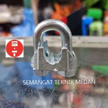 M12 KLEM PENGIKAT KABEL SLING WIRE ROPE CLAMP BASIC BIASA M 12 12mm