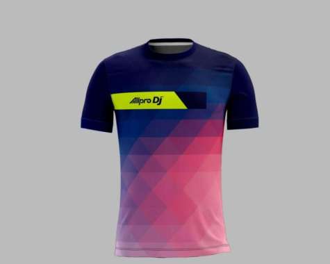ALLPRO DJ Kaos Sport Jersey Tenis Meja DJ 07 Neon XXL