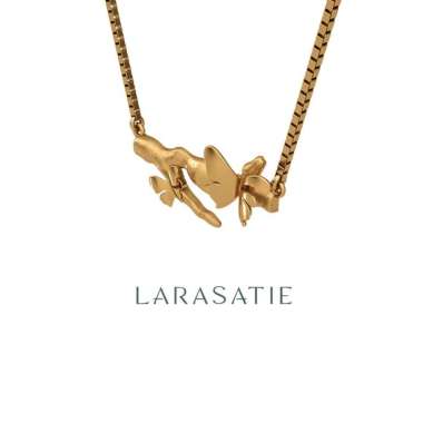 Larasatie - Perhiasan Kalung/Koye Emas 18K - Sukma - Broken Wings - Gold
