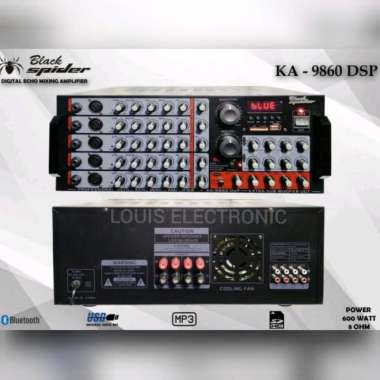 Amplifier Black Spider KA 9860 DSP Ampli Black Spider KA9860 Bluetooth