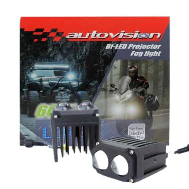 Bi Led Fog Light Projector Autovision BiLED Foglamp Mini Projie 60W Putih
